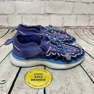 Keen Uneek Woven Water blue purple sandals, 9 toddler